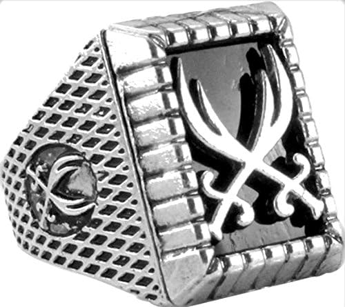 NEW ZULFIQAR Imam Ali Sword Ring Antique Silver Plated UK seller Muslim Islam (11 V1/2)