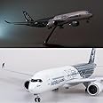 ANDSYYDS Airbus A350 Prototype XWB Airline Plane - 1/142 Scale Model Kit with Light for Adults