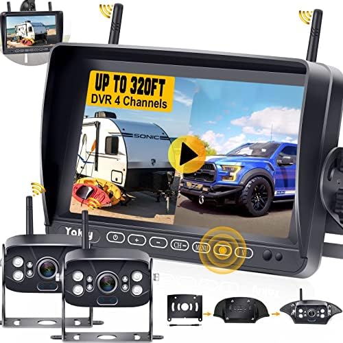 Yakry RV Backup Camera Wireless Recording Cameras Plug and