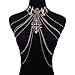 Holylove 2 Color Women Statement Body Chain, Body Jewelry Neckalce for Women Novelty Costume Fashion Jewelry 1 pc with Gift Box