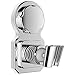 Vacuum Suction Cup Shower Head Holder Shower Head Stand Shower Head Bracket Shower Head Mount Wall Holder Shower Head Clip Reusable Adjustable with Adhesive Stick Disc for Bathroom (Chrome)…