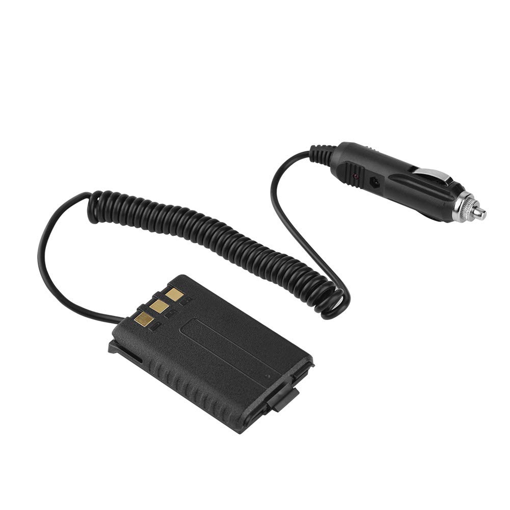 ASHATA 12-24V Car Charge Cable Charger Line for Car Charger Adapter for UV-5R/ UV5RA+/ UV5RB for TYT TH-F8/ TH-UVF9 Walkie Talkie