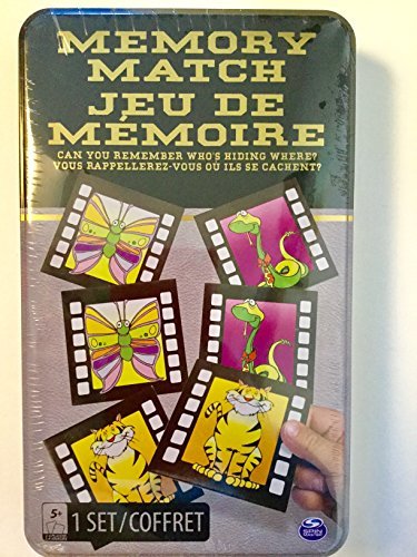Memory Match Card Game in Tin