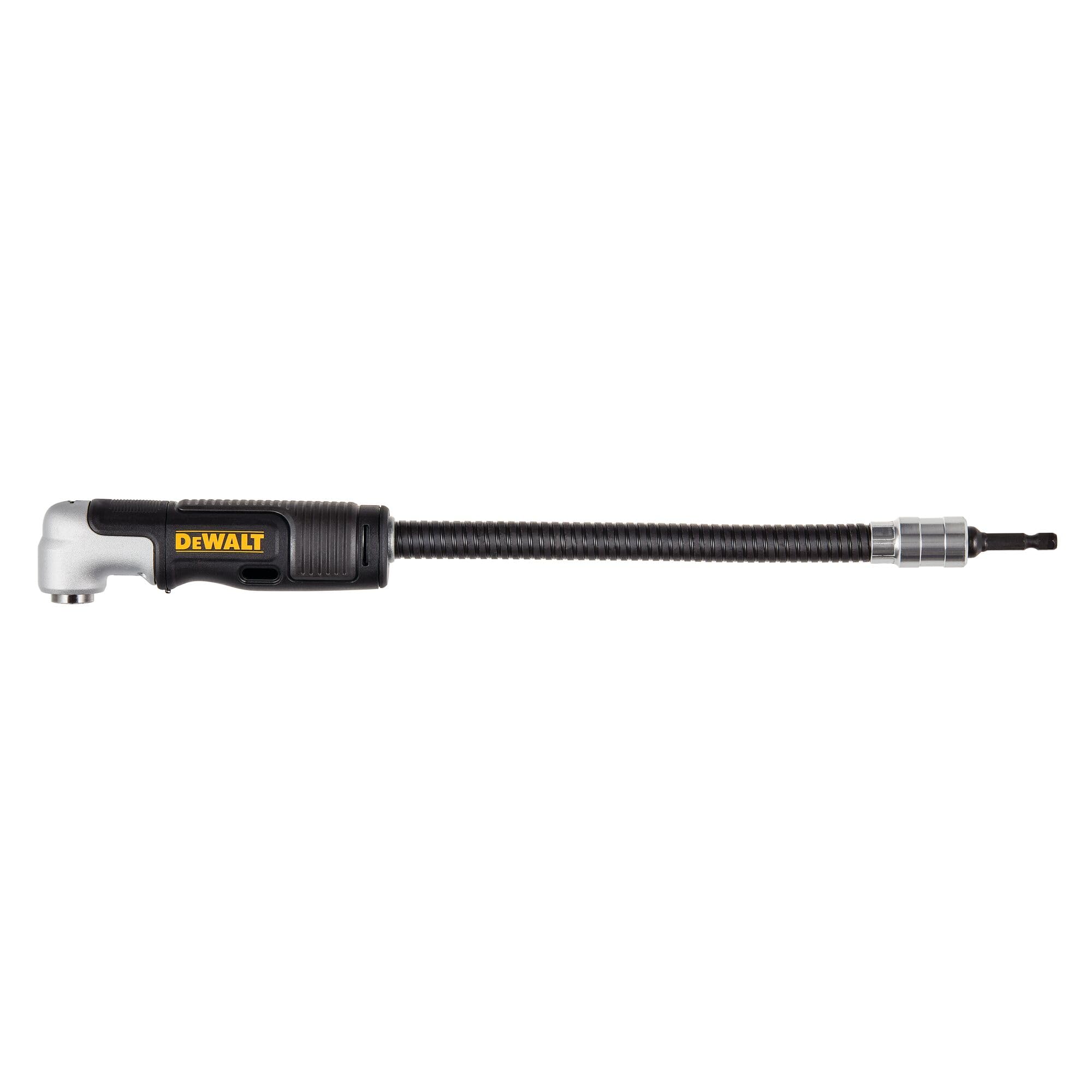 DEWALT FLEXTORQ Right Angle Drill Adaptor, 4-in-1 System, 12-Inch (DWAMRASETFT)