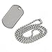 Jetloter 15 Pcs Shiny Stainless Steel Military Spec Dog Tags with Chains ID Tags for People Pet Tag Blanks