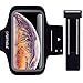 iPhone X/XR/Xs Max 8 7 6/6s Plus Armband Fits Samsung Galaxy S9 + s8 s7 s6 Edge Note 8 5 LG G6【Face Recognition Access】 Running Sport Workout Holder 7-18 Inch Arm Adjustable Elastic Band