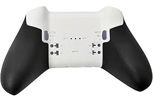 Hzxkqmil Replacement Housing Bottom Shell Case Back Plates Cover for Xbox Elite Series 2 Controller - White