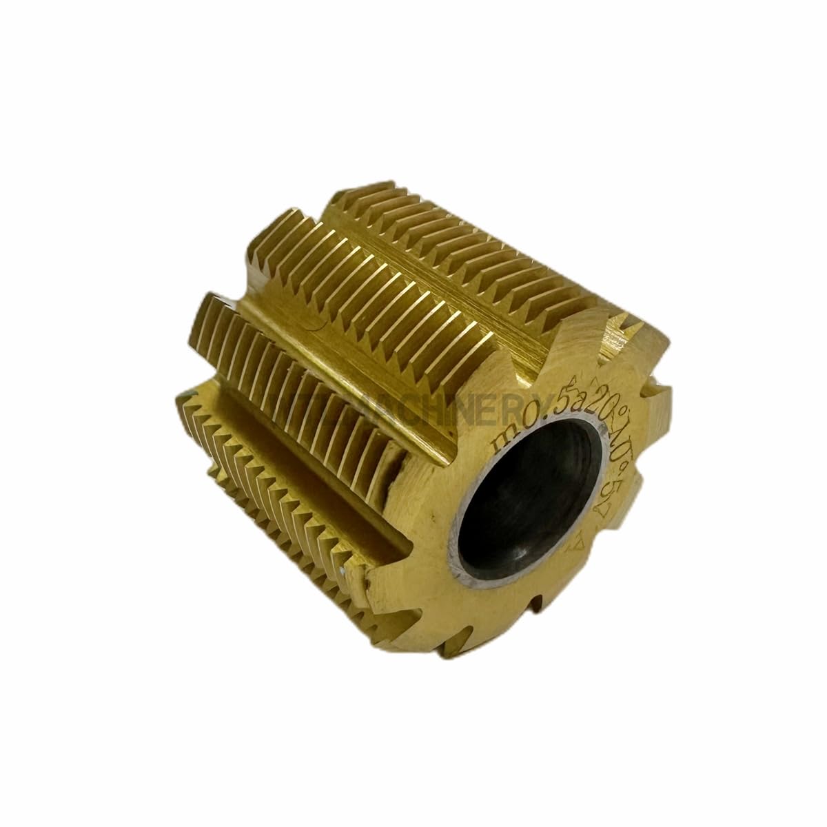 HSS6542 Small Gear Hob Yellow Tin Coated Hobbing Cutters PA20 Degrees A