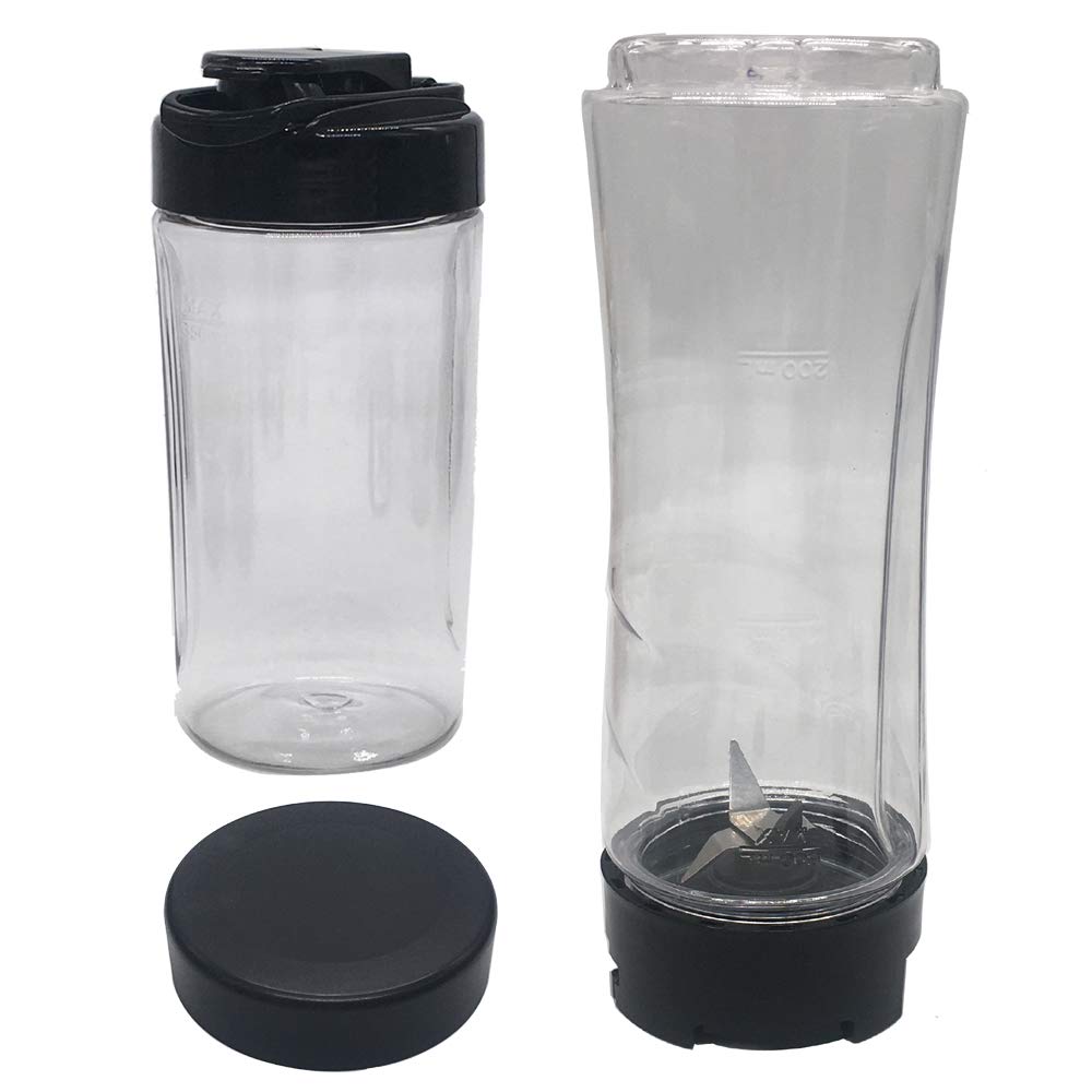 Photo 1 of 5in1 Replacement myblend cross blade with12oz/20oz Sport Bottle with to-go lid and safty-fresh lid, Compatible with Oster MyBlend Blenders; BLSTPB models and BLSTP2 models (5, 1x12oz+1 * 20oz)