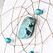 Dremisland Indian Blue and Brown Turquoise Dream Catcher Wind Chimes Feather Pendant Wall Hanging Home Decoration Craft Gift