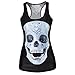 Lady Girl Vest Tank Top Print Blouse Gothic Punk Party Clubwear Tank T-Shirt
