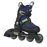 K2 Skate Boy's Raider Inline Skates, Blue/Green,  11-2
