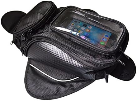 Black Motorcycle Oil Fuel Tank Bags – Outdoor Waterproof Oxford Fabric Motorbike Saddle Bag - Universal for All Types of Tank - Lovin