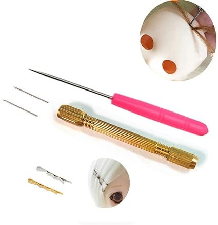 Amazon.com: DoubleWood - Soporte para herramientas de cabello de muñecas con agujas extra para hacer muñecas: Arte, Manualidades y Costura