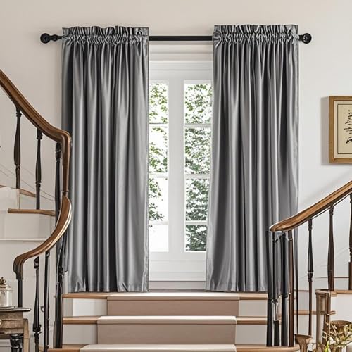Grey Velvet Curtains