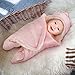 Receiving Blanket Wrap Swaddle-For Newborn Baby Nursery -Perfect Baby Shower Gift For Baby Boys-Super Soft -100% Plush Coral Fleece Double Layered Fabric - Pink Stars- With Gift Box (Pink) …