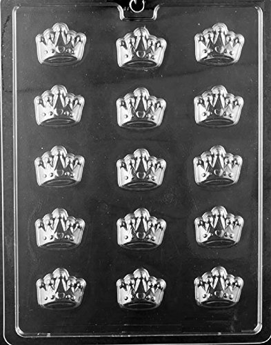 Grandmama's Goodies K176 Princess Crowns Chocolate Candy Soap Mold with Exclusive Molding Instructions