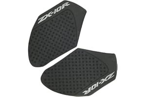 ZXXM Black Gas Fuel Tank Pad Traction Side Fuel Knee Grip Decal Compatible with Kawasaki Ninja ZX10R 2011-2014