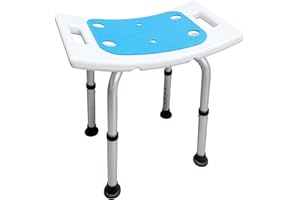 Bcareself Narrow Bathtub Shower Seat for Inside Shower Bath Stool with Arms Shower Stool Shower Chairs for Seniors Elderly Disabled Handicap Height Adjustable Tool-Less Assembly 300lbs