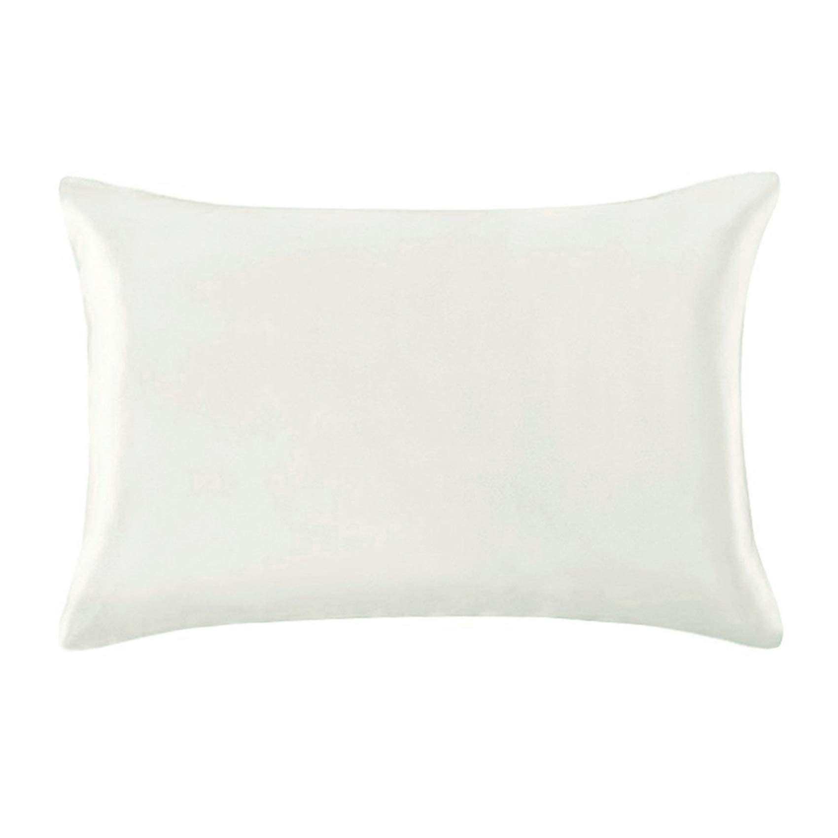 Photo 1 of **NOT SILK**********Hodeco Nature Silk Pillowcase 14x20 Inch Double Side 19 Momme Thick Silk Pillowcase for Hair and Skin 600 Thread Count 100% Mulberry Silk Bed Pillow Cover Toddler Size 36x51CM Ivory White, 1 Piece