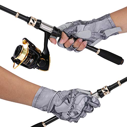 image for Magreel UV Protection Fishing Gloves for Men Women, UPF50+ Sun Protect