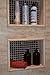 Baire Bottles 16 oz Empty Refillable Plastic Pump Bottles Dispenser 6 Pk PET BPA Free Refillable Containers Shampoo Lotion Oil Soap Waterproof Labels USA (Amber/Brown with Black Pump, Floral Labels)