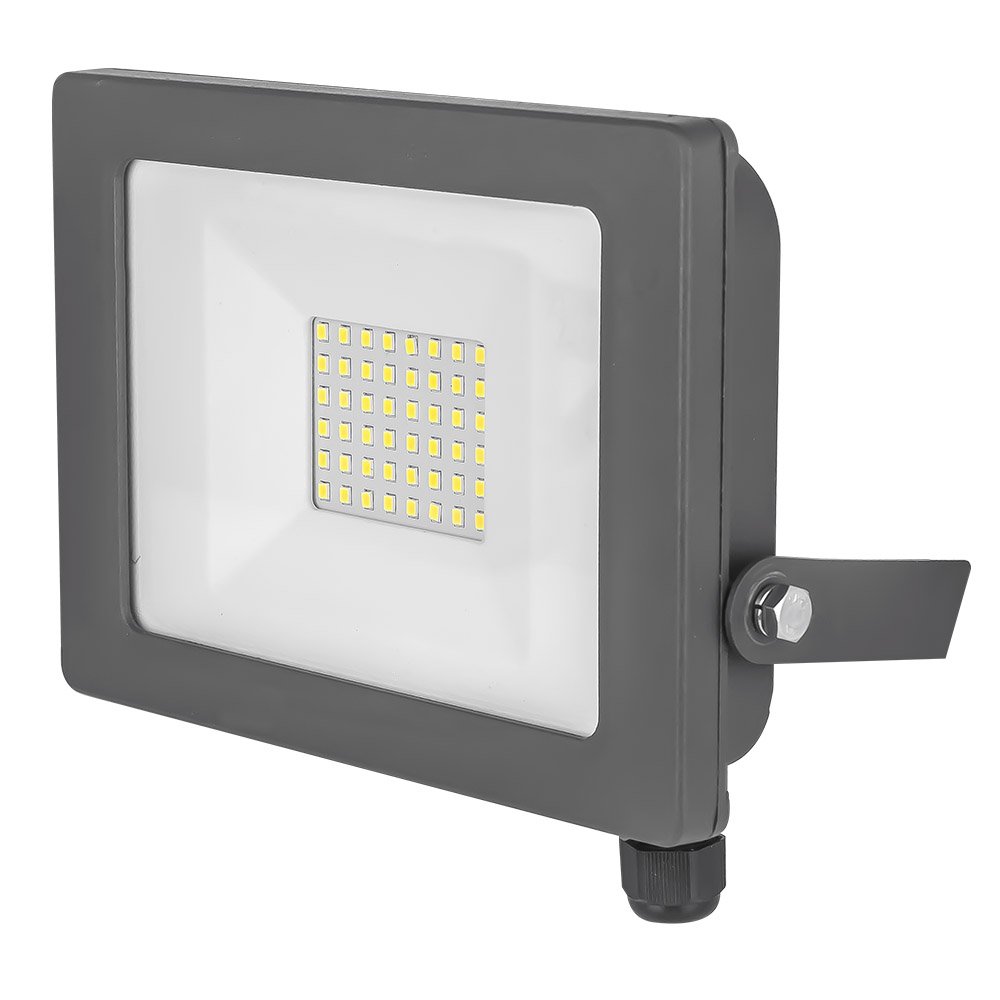 STATUS Slimline Outdoor Light | 30W LED Flood Light | S30WSFLG1PKB3, Grey