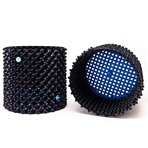 Air-Pot Superoots THAP7 5.6 Gallon/21.1 Liter Propagation Garden Pot Planter Container, Black with Blue Base, (Single)