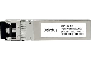Jeirdus for Extreme 10301 SFP+ Transceiver Module, 10Gb/s SFP SR,10GBase-SR (MMF, 850nm, 300-Meter, LC)