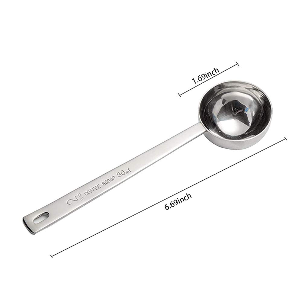 Kitchen & Dining Silver 30ml Coffee Measuring scoop Coffee Scoop