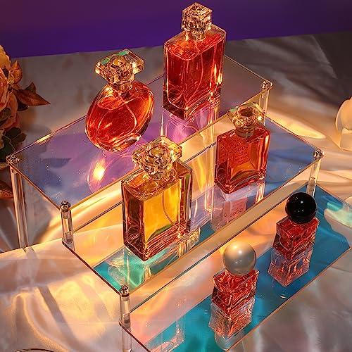 Acrylic Risers Display Stands，3 Tier Clear Display Shelf and 21 Holes Lollipop Display Stand Cakepopsical Stand for Weddings Baby Showers Birthday Parties Anniversaries Halloween Candy Decorative