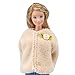 E-TING Handmade Clothes Party Dress and Beautiful Coat Jacket Wedding Dresses for Girl Dolls (Beige)