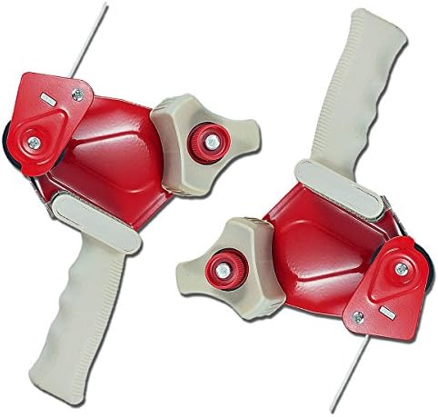 2 Pieces Set of KSEV 2-Inch Handheld Packaging Tape Gun Dispenser, Professional Industrial Durable Quality, Seal Boxes for Storage, Moving, Shipping, Warehouses, Repairs, Crafts, Workshops etc