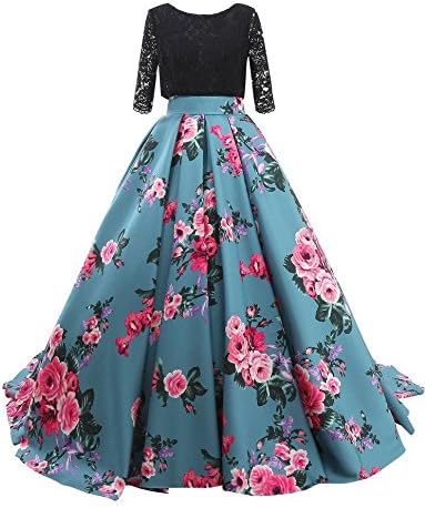 Aurora Bridal Women's Floral Print 2018 Homecoming Dresses Long Formal Prom Party Gown 559