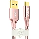 AGVEE 3A Fast Durable [4 Pack 3ft] Braided Micro USB Cable Charging Charger Cord for Kindle Fire Tablet (1st-8th) HD HDX 6 7 