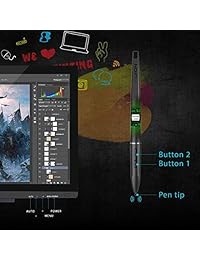 Huion Kamvas   Tableta de dibujo con pantalla HD Sreen Pen, Negro
