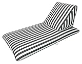 Drift and Escape NT6009-BK Pool Chaise Lounge, Black, 74