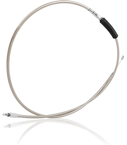 BAIONE 39" 43" 47" 51" Stainless Steel Throttle Cable Wire Kit Idle Cable Compatible With Harley Iron Xl 883 1200 Dyna Softail Fat Boy Heritage Road King Xl883 Xl1200 Throttle Clutch Cable Wire 51