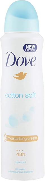 Dove Cotton Soft Anti-Perspirant Deodorant Spray 150ml 48 Hour Protection view 2