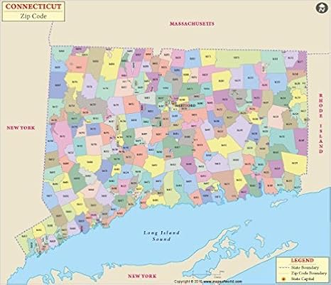Connecticut Zip Code Map Connecticut Zip Code Map (36