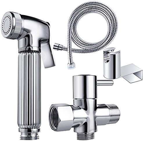 Hand Held Bidet Sprayer Kit by REEGE-Bidet Toilet Attachment-Baby Cloth Diaper Sprayer Set for Toilet