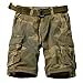 AKARMY Men's Camo Cargo Shorts Outdoor Multi-Pocket Cotton Casual Shorts with No Belt 8062 C34 Retro Camo Thin 42