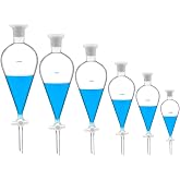 FSLAB 1000ML(1L) Separatory Funnel,Borosilicate Glass Conical Heavy Wall | 24/40 Joints and PTFE Stopcock Lab,Food,pear