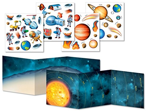 Peaceable Kingdom Sticker Fun! Space Adventure Reusable Sticker Tote