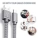 USB Type C Cable,JSAUX(2-Pack 6.6FT)USB-C to USB A 2.0 Fast Charger Nylon Braided Cord for Samsung Galaxy S8 plus Note 8 A8(2018),Moto Z Z2,LG V30 V20 G5 G6,Google Pixel,Nintendo Switch and More(Grey)