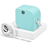 Phomemo P12 PRO Label Maker Machine with Tape, Mini Bluetooth Portable Thermal Labelmaker for Home, Office, Organizing, Kitchen, Wireless Small Label Makers with Multiple Templates, Green