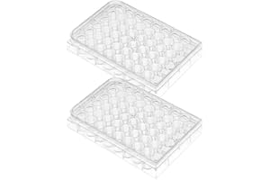 WADY Test Tube Rack, 2 Pcs 48 Tools Disposable Plates Pill Filler Tray for Culture Plate for Suite Cub with Cover