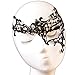 YAZILIND Lady Lolita Gothic Lace Black Lace Mask One Eye Masquerade Party Fancy Dress