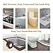 Tub and Wall Sealing Caulk Strip Wall and Corner Self Adhesive Peel and Caulk Strip Fixture Tape Caulk Sealer Tub Surround Waterproof Decorative Sealer Trim Pack of 2 (Grey)