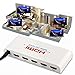 Farsail FS0104D 1X4 HDMI Splitter V1.4 1 In 4 Out Amplified Powered AV Cable Tv Splitter Signal Distributor Support Full 2160P 2Kx4K 3D